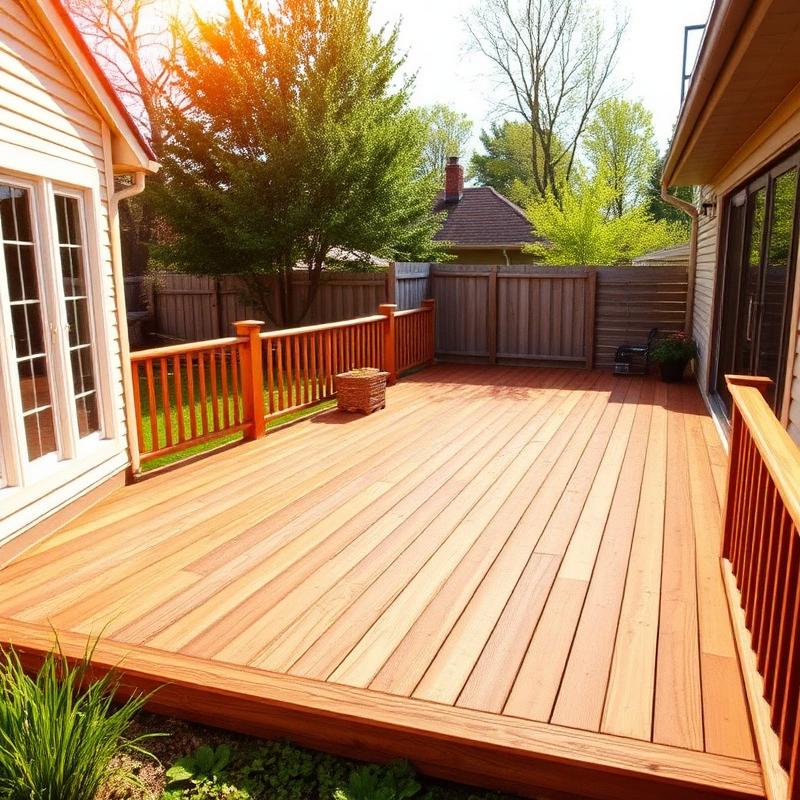 Wood deck